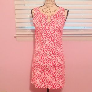 New York & Company Pink/White Print Dress